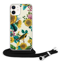 Casimoda iPhone 12 mini hoesje met koord - Sunflowers