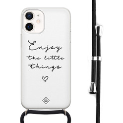 Casimoda iPhone 12 mini hoesje met koord - Enjoy life