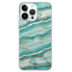 Casimoda iPhone 14 Pro Max siliconen hoesje - Mamer azuurblauw