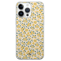 Casimoda iPhone 14 Pro Max siliconen hoesje - Yellow garden
