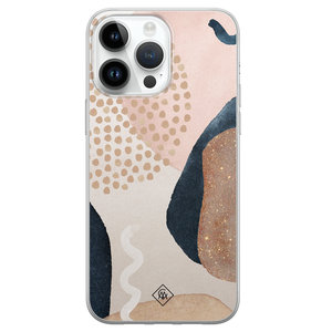 Casimoda iPhone 14 Pro Max siliconen hoesje - Abstract dots