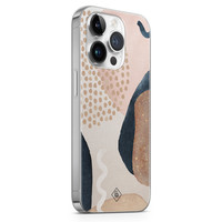 Casimoda iPhone 14 Pro Max siliconen hoesje - Abstract dots