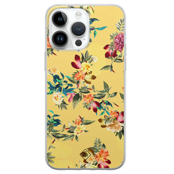 Casimoda iPhone 14 Pro Max siliconen hoesje - Floral days