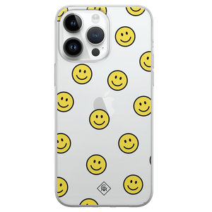 Casimoda iPhone 14 Pro Max siliconen hoesje - Smileys