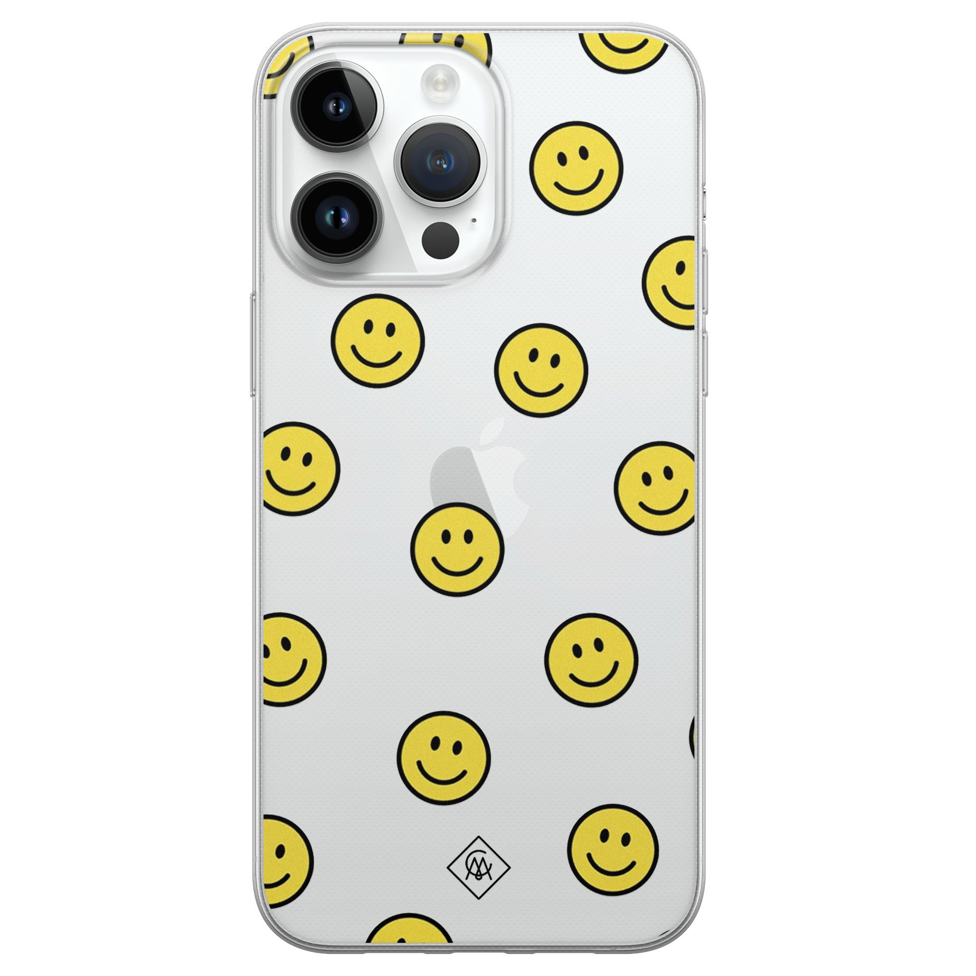 iPhone 14 Pro Max siliconen hoesje - Smileys