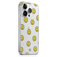 Casimoda iPhone 14 Pro Max siliconen hoesje - Smileys