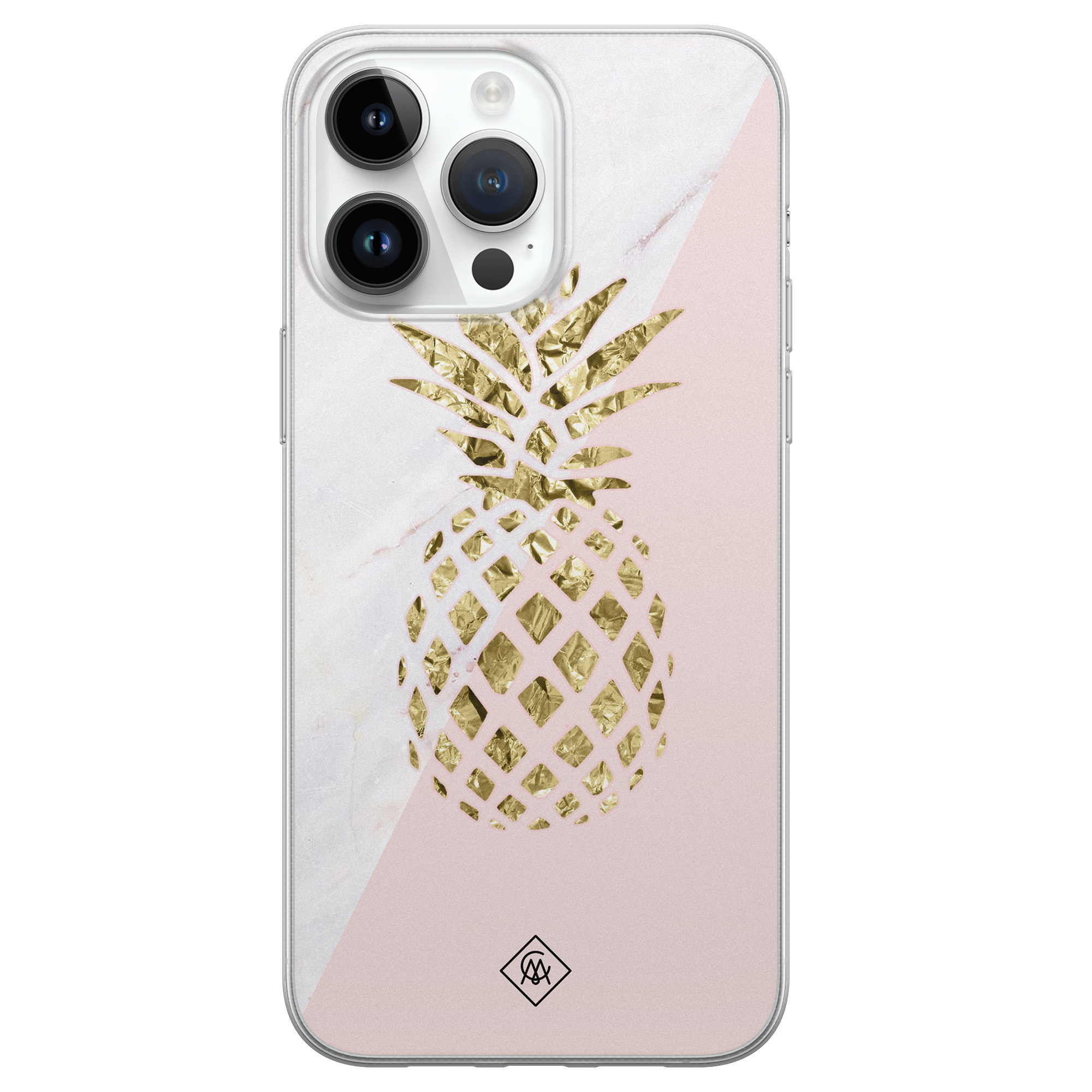 iPhone 14 Pro Max siliconen hoesje Ananas