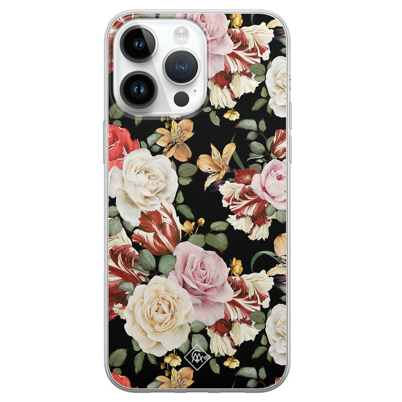 Casimoda iPhone 14 Pro Max siliconen hoesje - Flowerpower