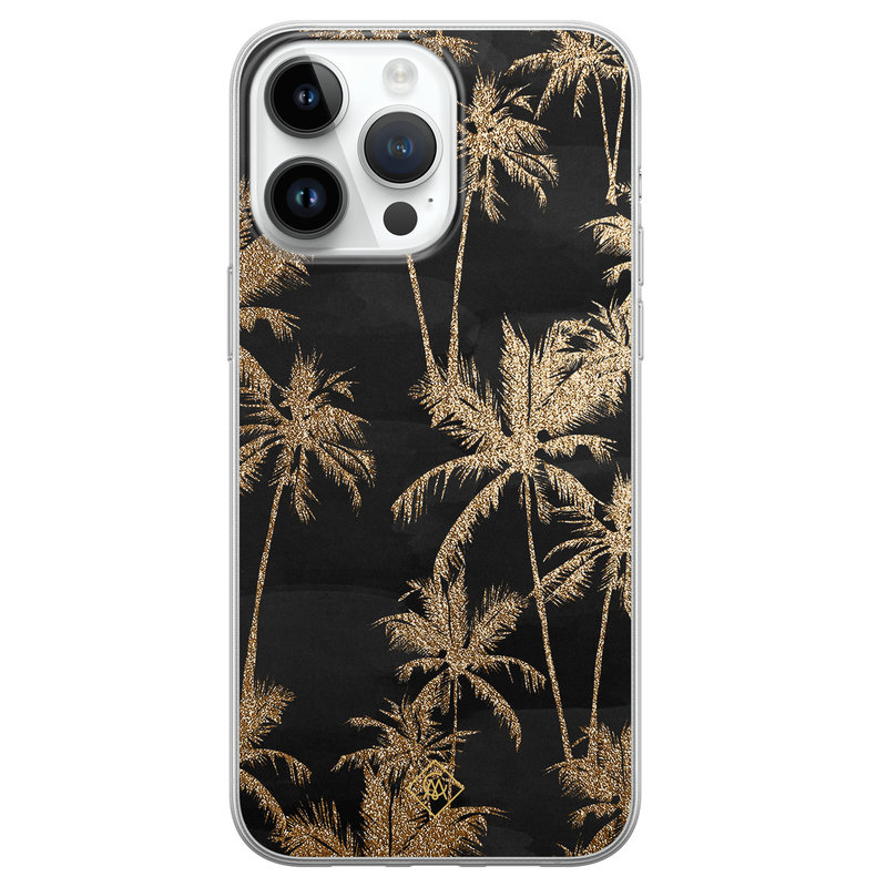 Casimoda iPhone 14 Pro Max siliconen hoesje - Palmbomen