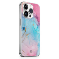 Casimoda iPhone 14 Pro Max siliconen hoesje - Marble colorbomb
