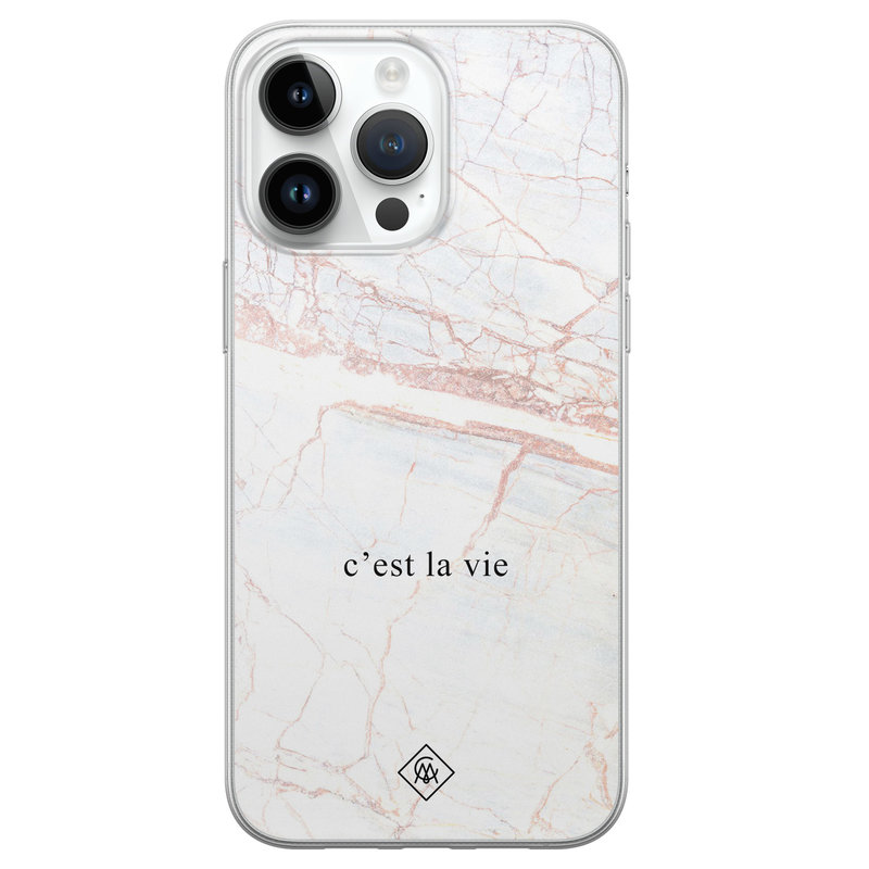 Casimoda iPhone 14 Pro Max siliconen hoesje - C'est la vie