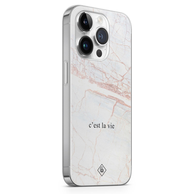 Casimoda iPhone 14 Pro Max siliconen hoesje - C'est la vie