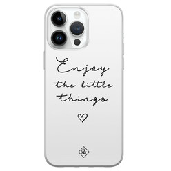 Casimoda iPhone 14 Pro Max siliconen hoesje - Enjoy life