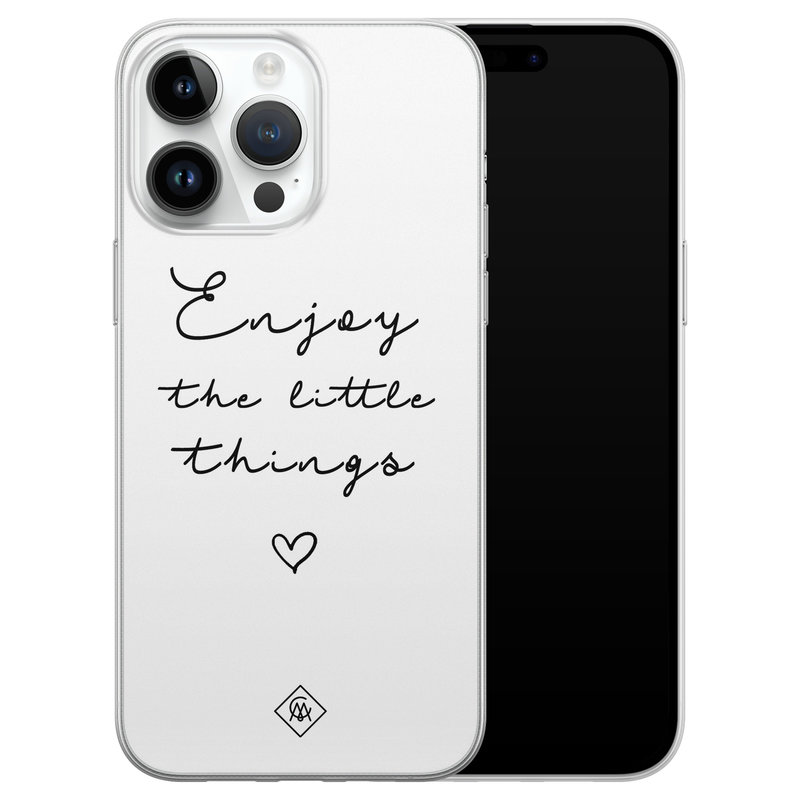 Casimoda iPhone 14 Pro Max siliconen hoesje - Enjoy life