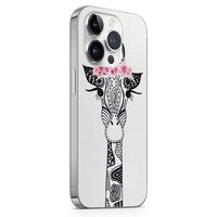 Casimoda iPhone 14 Pro Max siliconen hoesje - Giraffe