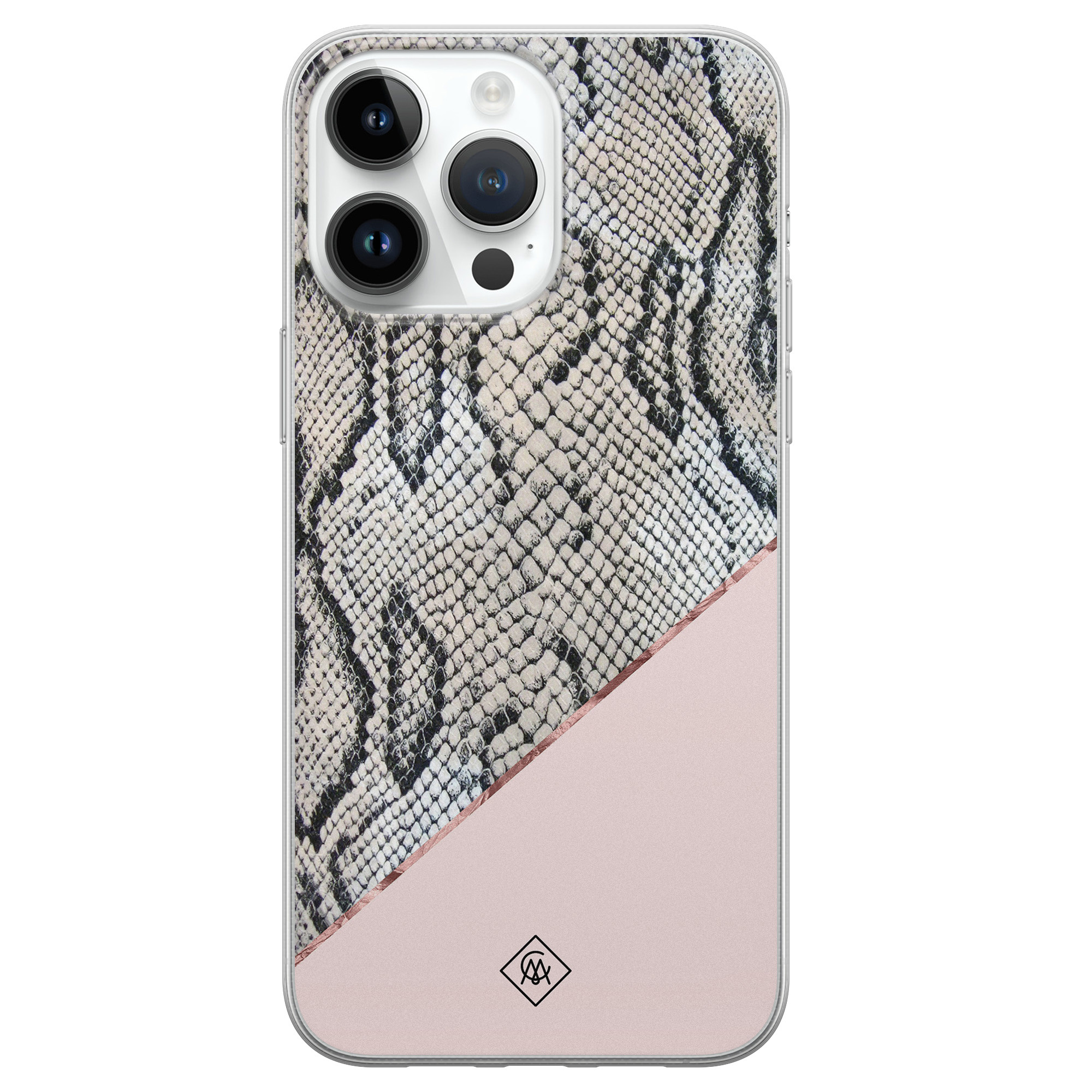 iPhone 14 Pro Max siliconen hoesje Snake print