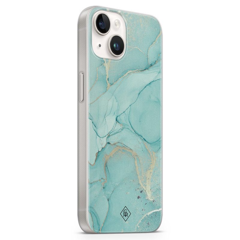 Casimoda iPhone 14 siliconen hoesje - Touch of mint