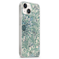 Casimoda iPhone 14 siliconen hoesje - Mandala blauw