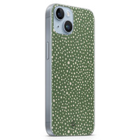 Casimoda iPhone 14 Plus siliconen hoesje - Green dots