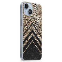 Casimoda iPhone 14 Plus siliconen hoesje - Chevron luipaard