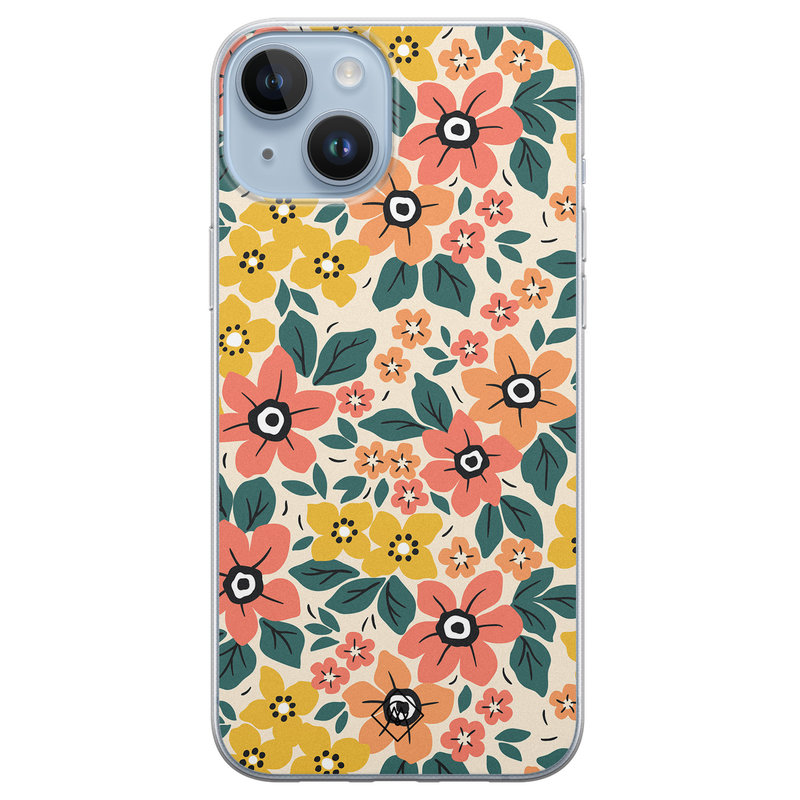 Casimoda iPhone 14 Plus siliconen hoesje - Blossom