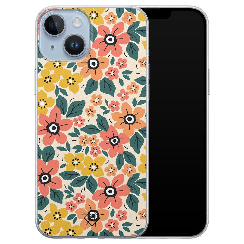 Casimoda iPhone 14 Plus siliconen hoesje - Blossom
