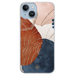 Casimoda iPhone 14 Plus siliconen hoesje - Abstract terracotta