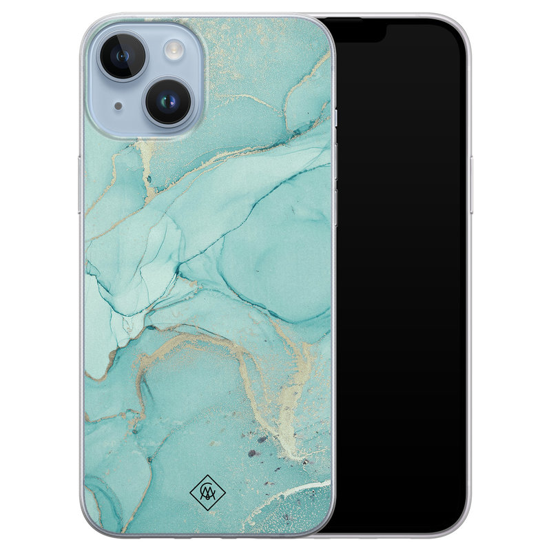 Casimoda iPhone 14 Plus siliconen hoesje - Touch of mint