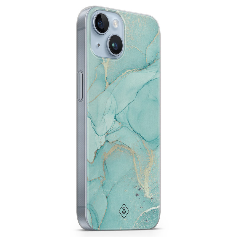 Casimoda iPhone 14 Plus siliconen hoesje - Touch of mint