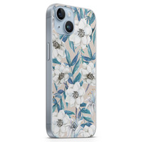 Casimoda iPhone 14 Plus siliconen hoesje - Touch of flowers