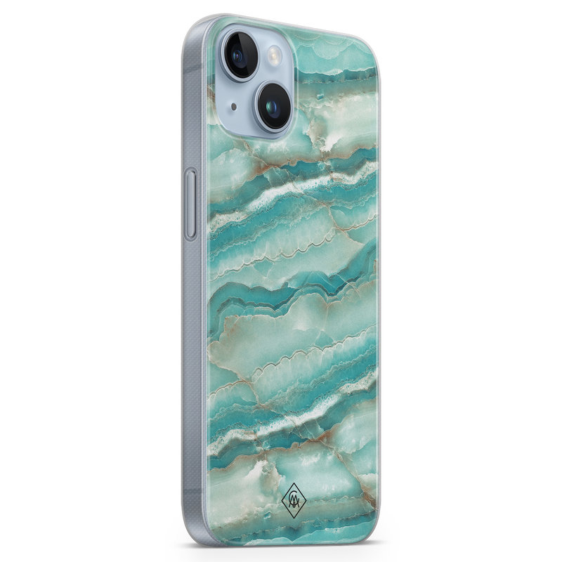 Casimoda iPhone 14 Plus siliconen hoesje - Mamer azuurblauw