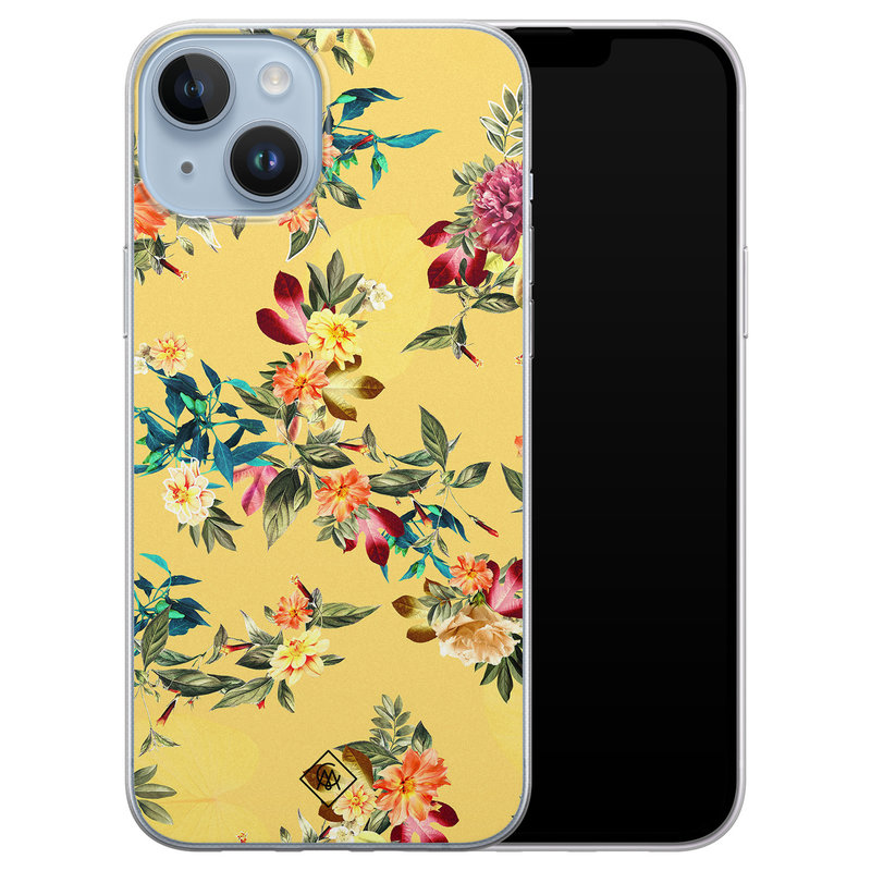 Casimoda iPhone 14 Plus siliconen hoesje - Floral days