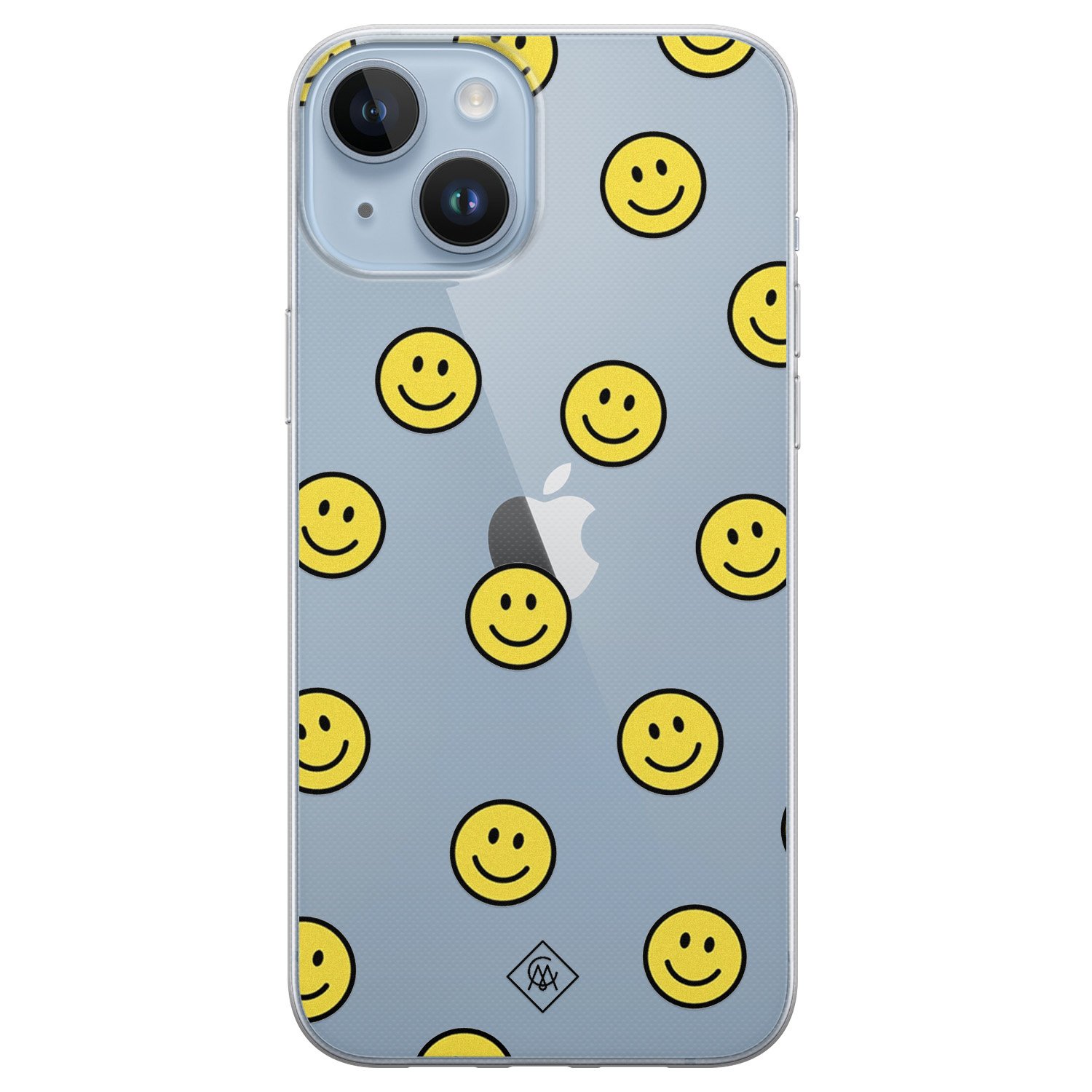 iPhone 14 Plus siliconen hoesje - Smileys