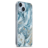 Casimoda iPhone 14 Plus siliconen hoesje - Marble sea