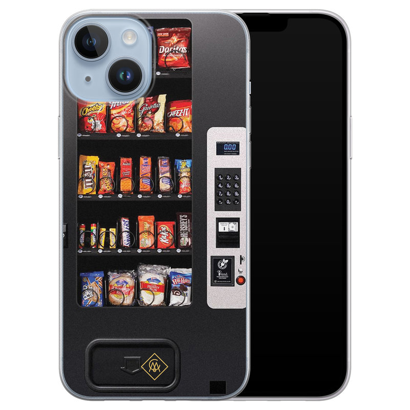 Casimoda iPhone 14 Plus siliconen hoesje - Snoepautomaat