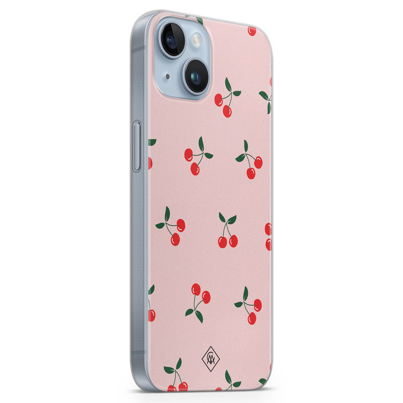 Casimoda iPhone 14 Plus siliconen hoesje - Kersjes
