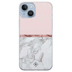 Casimoda iPhone 14 Plus siliconen hoesje - Rose all day