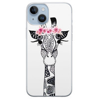 Casimoda iPhone 14 Plus siliconen hoesje - Giraffe