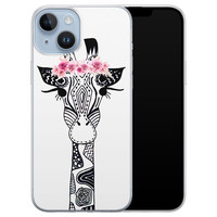 Casimoda iPhone 14 Plus siliconen hoesje - Giraffe