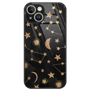 Casimoda iPhone 14 glazen hardcase - Counting the stars