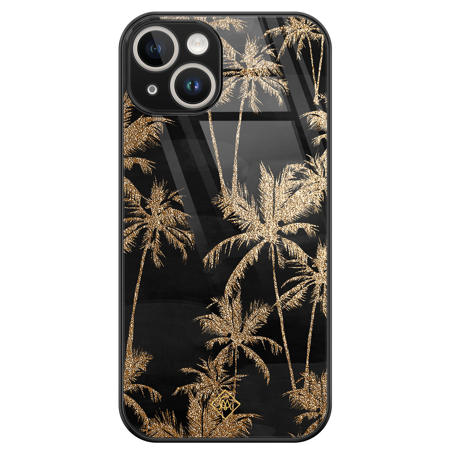 iPhone 14 glazen hardcase - Palmbomen