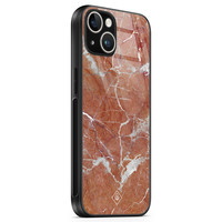 Casimoda iPhone 14 glazen hardcase - Marble sunkissed