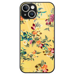 Casimoda iPhone 14 glazen hardcase - Florals for days