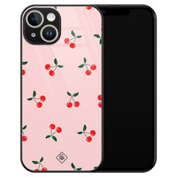 Casimoda iPhone 14 glazen hardcase - Kersjes