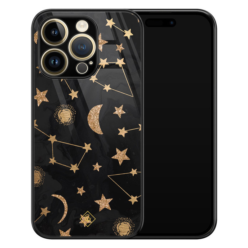 Casimoda iPhone 14 Pro glazen hardcase - Counting the stars