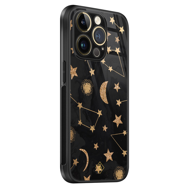 Casimoda iPhone 14 Pro glazen hardcase - Counting the stars