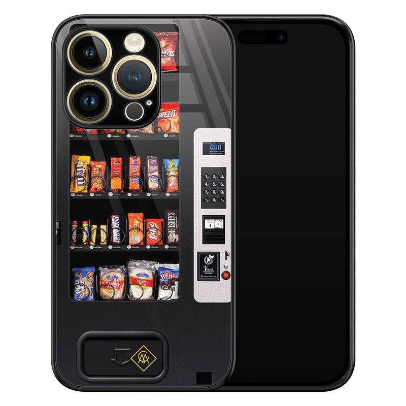 Casimoda iPhone 14 Pro glazen hardcase - Snoepautomaat