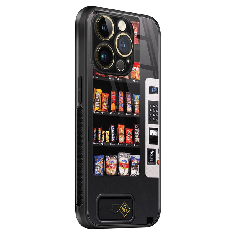 Casimoda iPhone 14 Pro glazen hardcase - Snoepautomaat