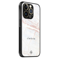 Casimoda iPhone 14 Pro glazen hardcase - C'est la vie