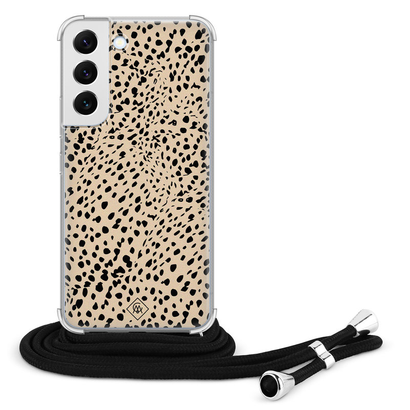 Casimoda Samsung Galaxy S22 hoesje met koord - Spot on